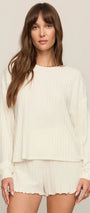 Daydream Rib LS Top | Bone
