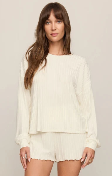 Daydream Rib LS Top | Bone