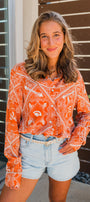 Hook 'Em Top | Burnt Orange