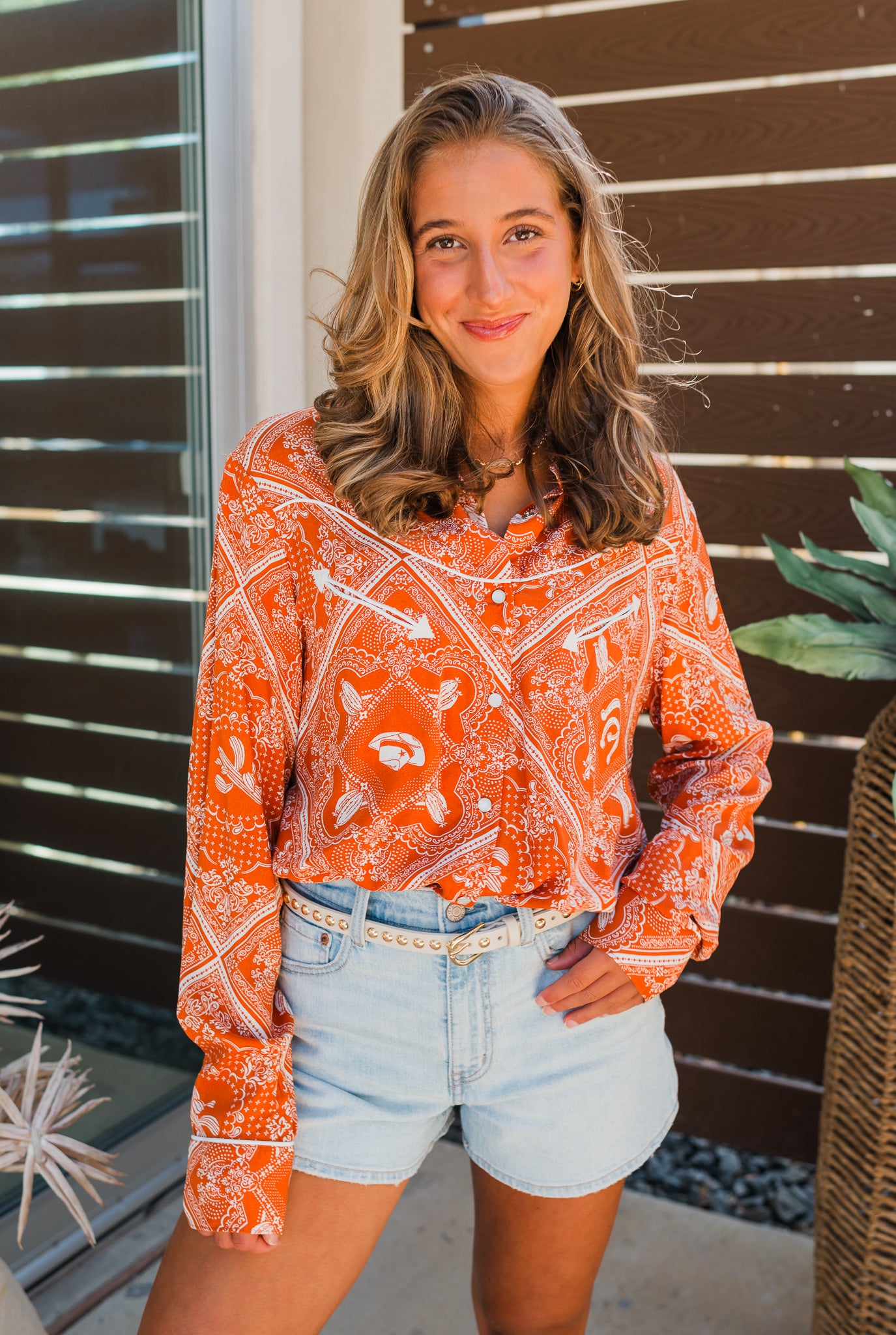 Hook 'Em Top | Burnt Orange
