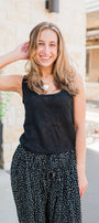 Harlow Knit Tank | Black