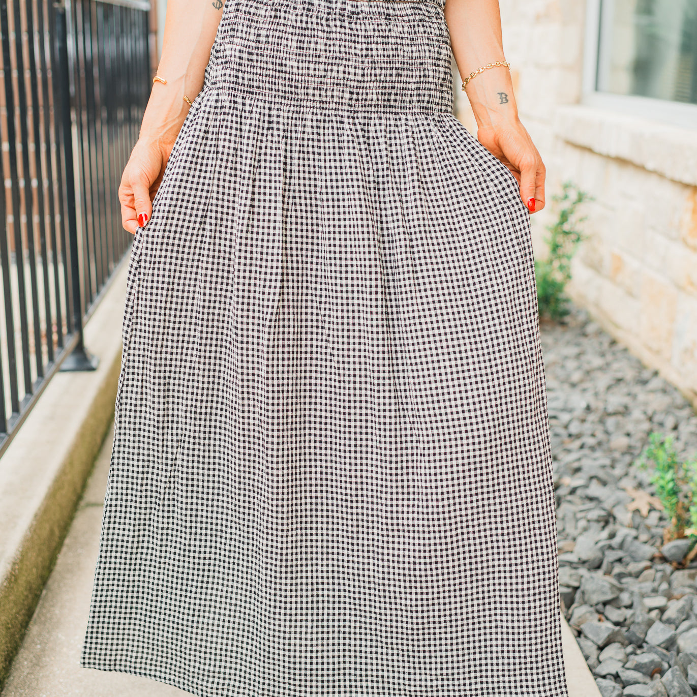 Z Supply | Brooke Gingham Skirt | Black