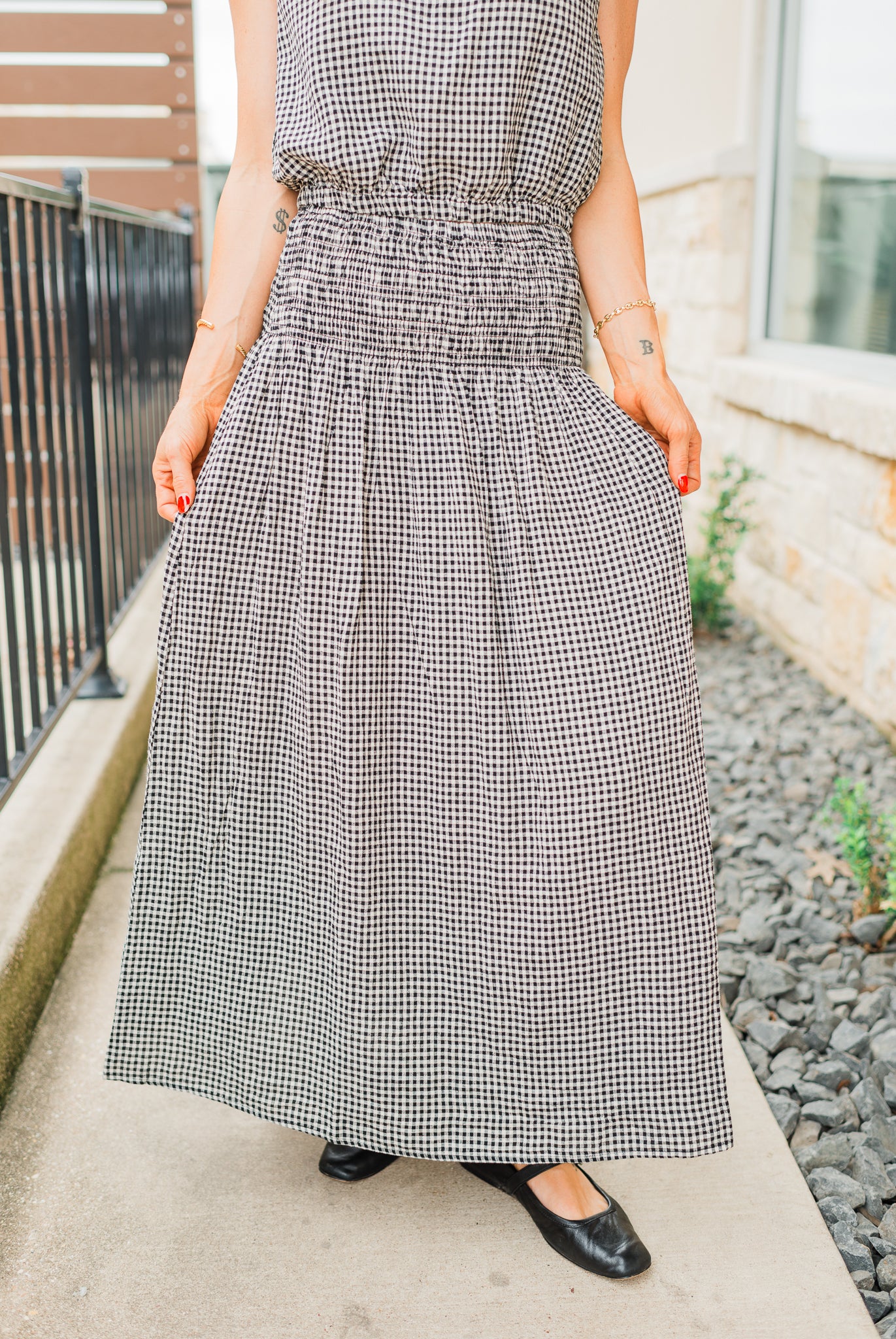 Z Supply | Brooke Gingham Skirt | Black