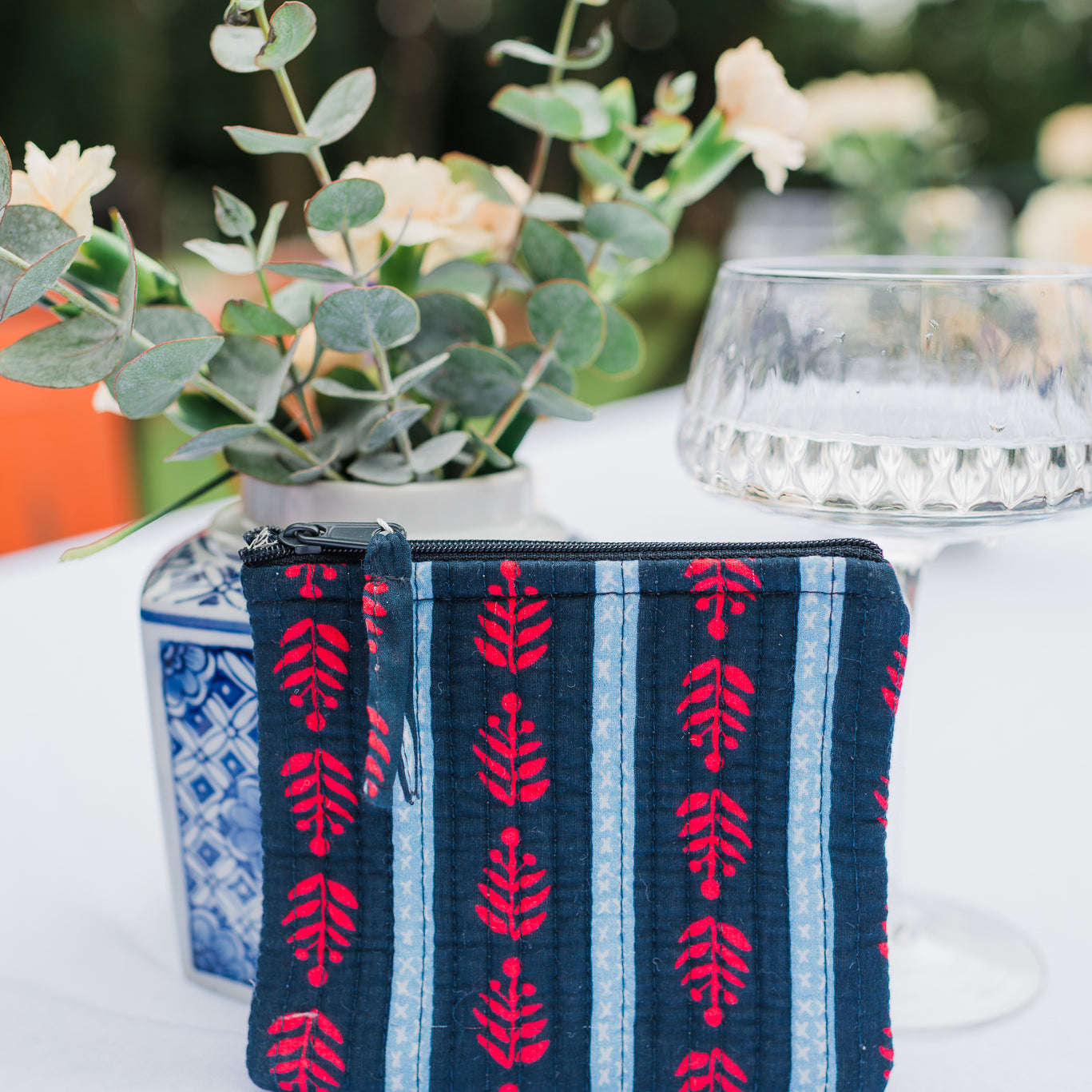 Small Quilted Pouch | Blue Americana