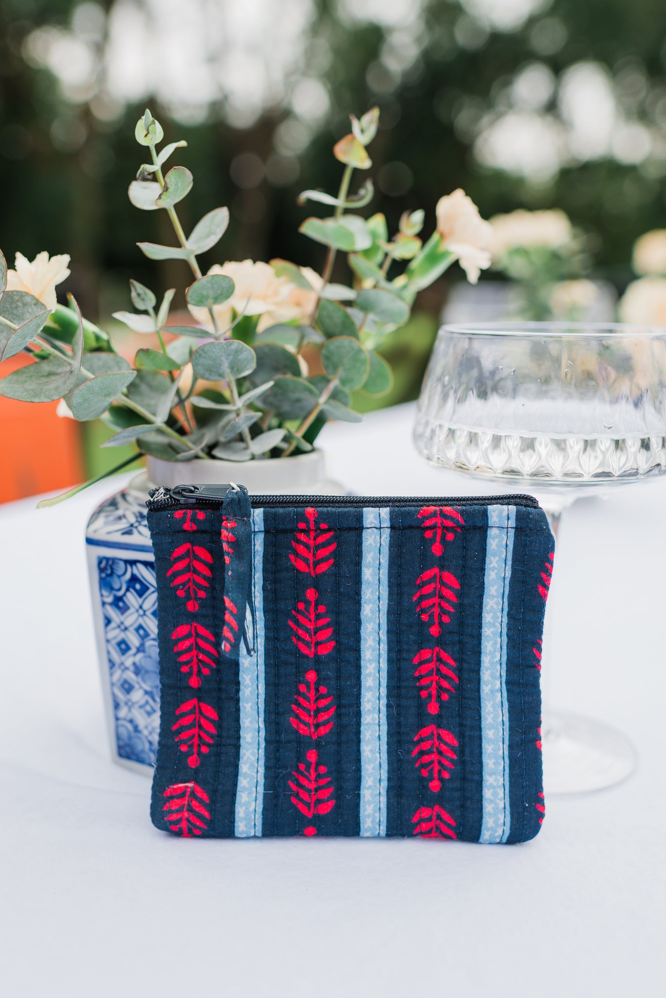 Small Quilted Pouch | Blue Americana