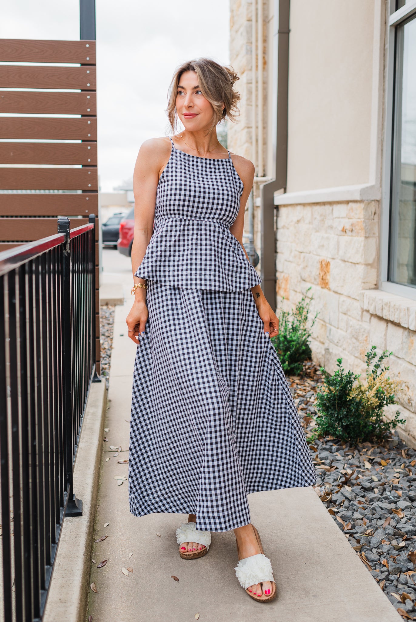 St. Barts Top | Black Gingham