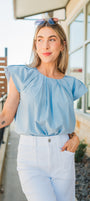 Laken Top | Light Blue
