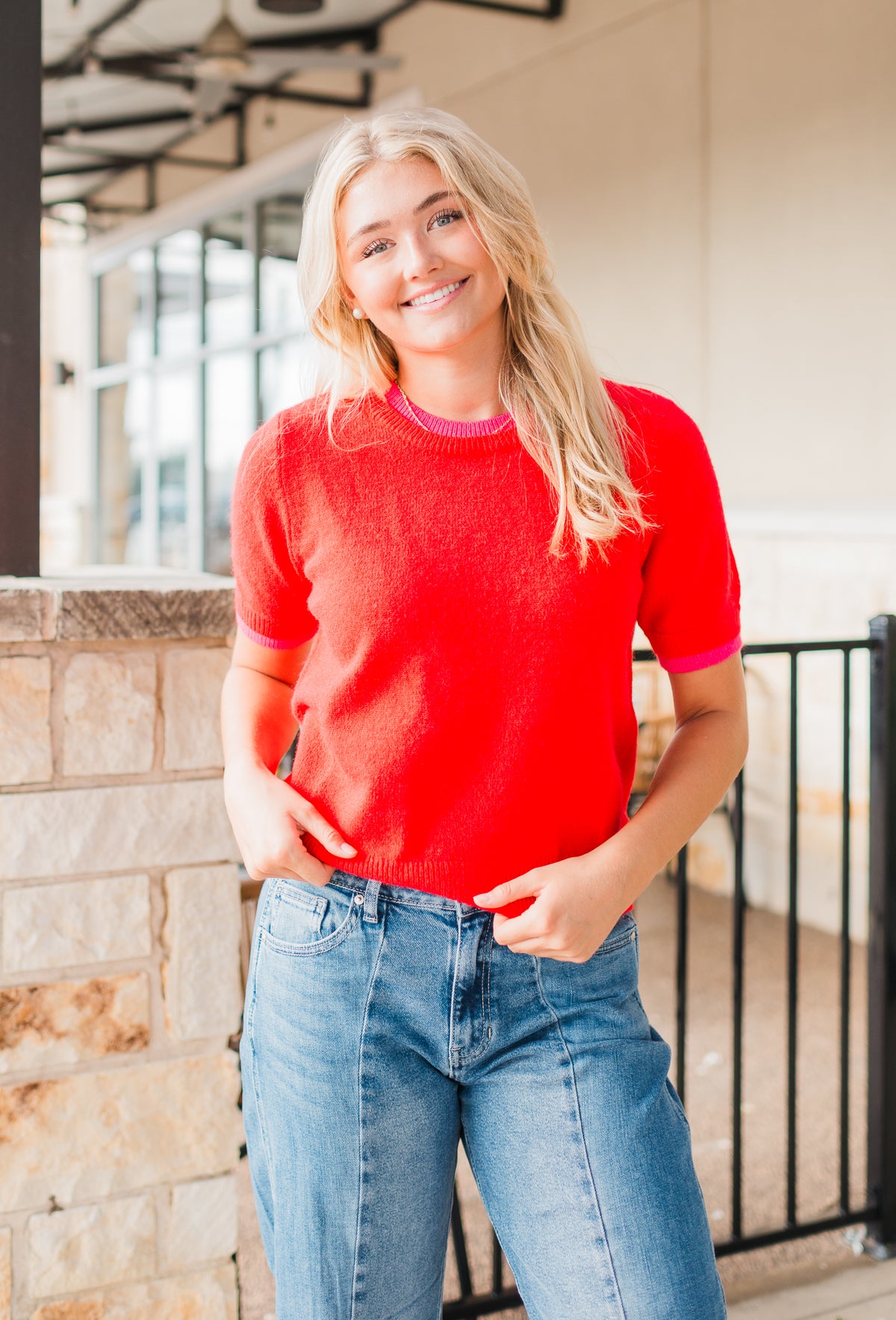 Oxford Sweater | Red