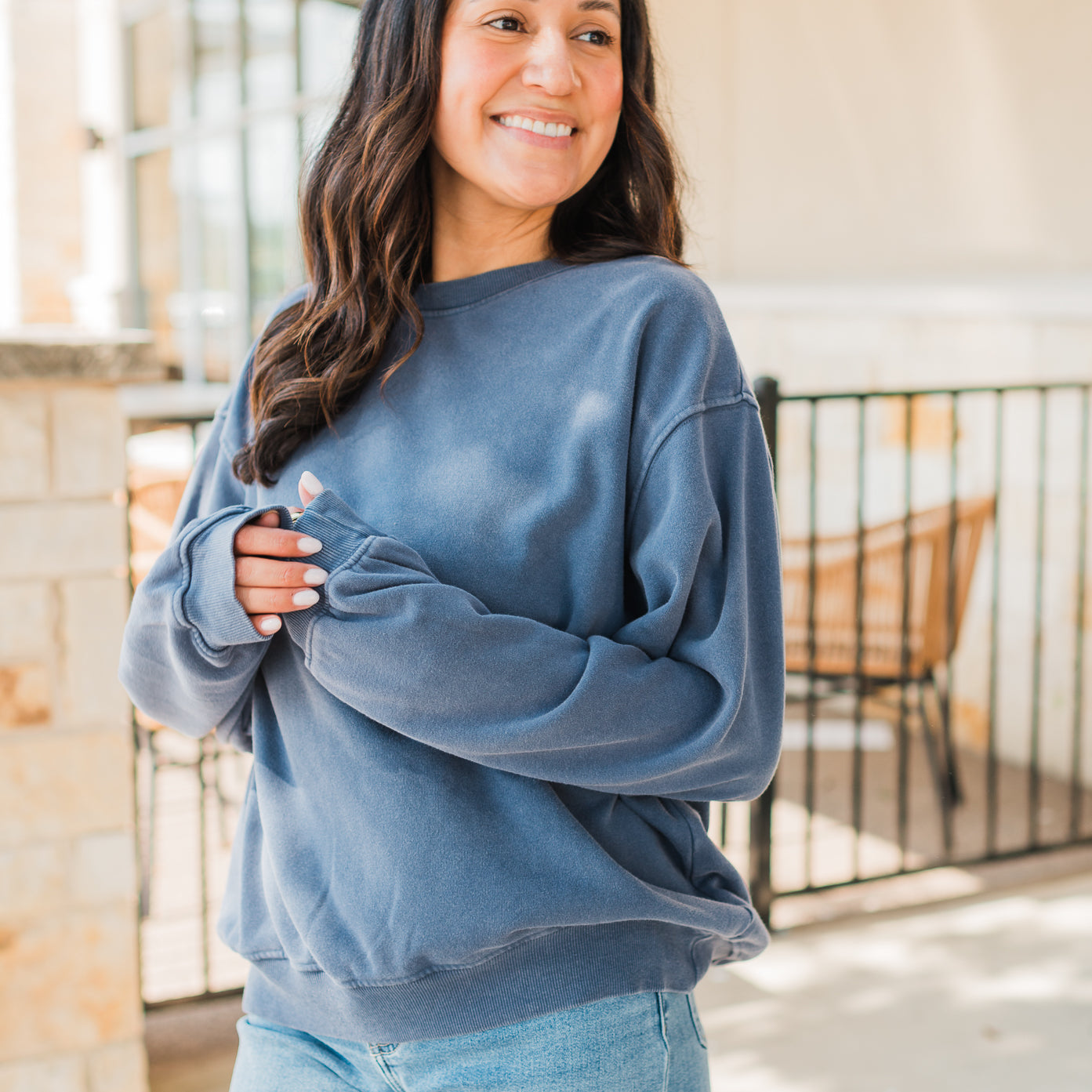 Quinn Sweatshirt | True Blue