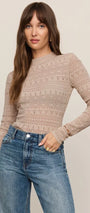 Avery Sweater Top | Soft Ecru