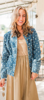 Soho Jacket | Denim Dots