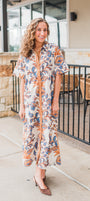 Demi Dress | Ecru Floral