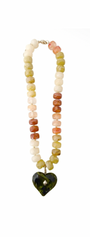 Necklace | Green Mix Heart