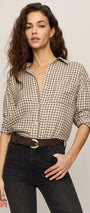 River Plaid Button Up | Dark Chocolate