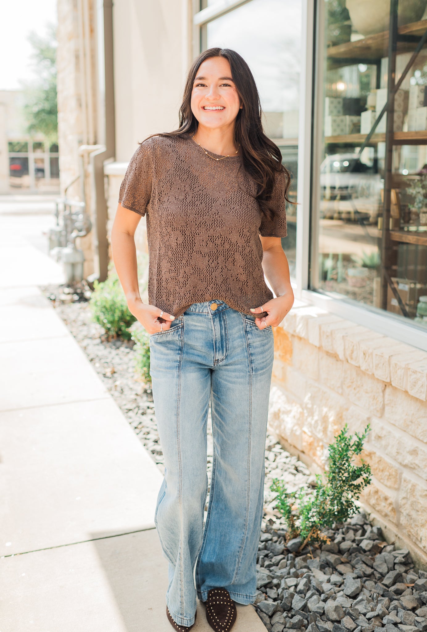 Z Supply | Waverton Crochet Top | Cocoa Latte