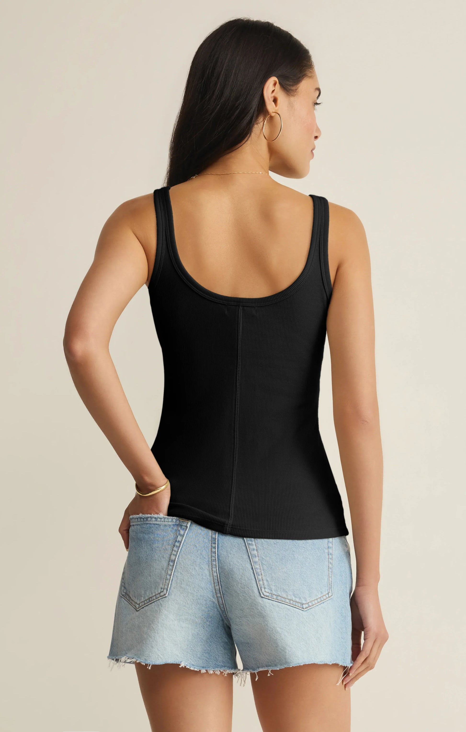 Z Supply | Renae Premium Rib Tank Top | Black