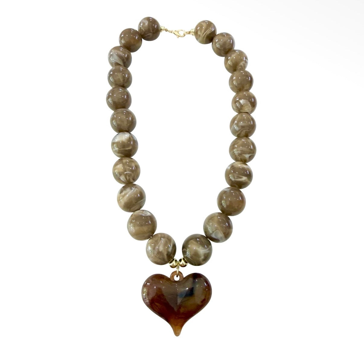 Necklace | Mocha Heart