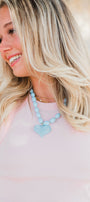 Necklace | Sky Blue Heart