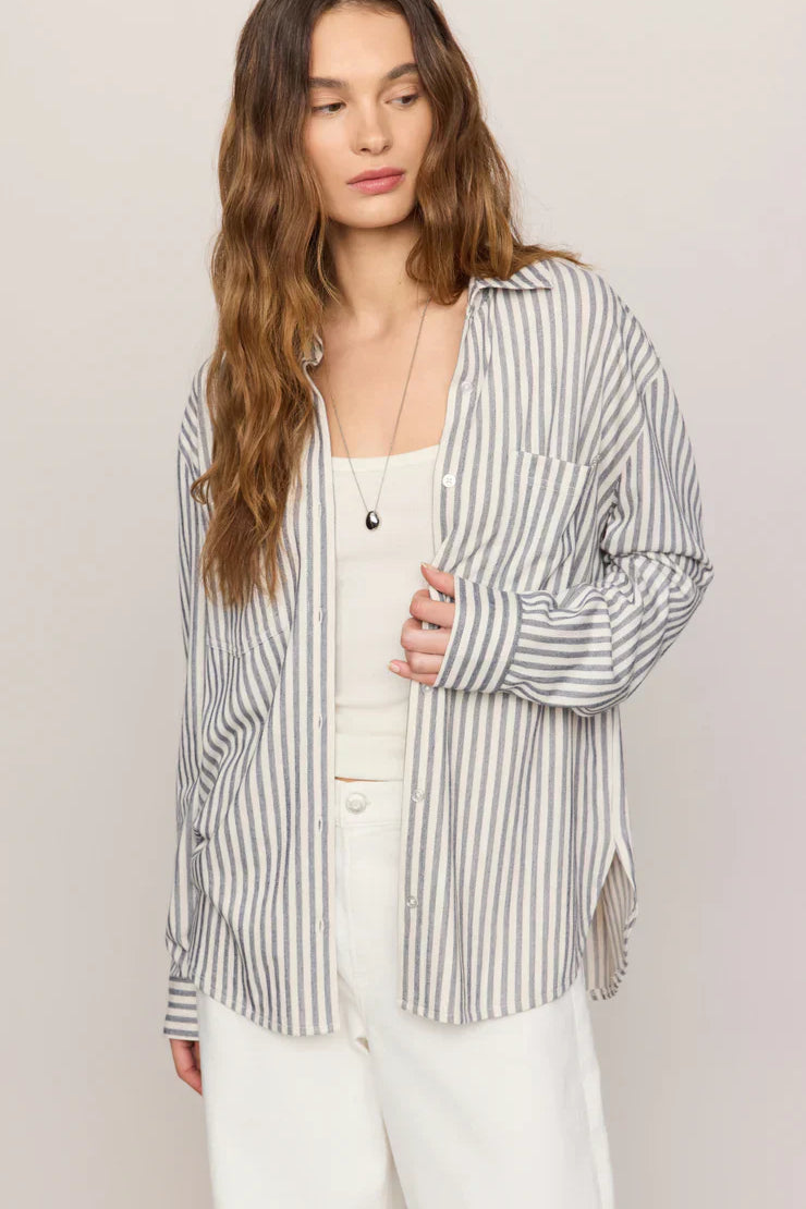 Z Supply | Reese Button Up | Eclipse Stripe