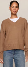 Z Supply | Cloud Spun V-neck Sweater | Golden Caramel