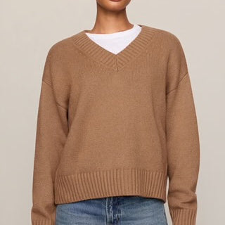 Z Supply | Cloud Spun V-neck Sweater | Golden Caramel