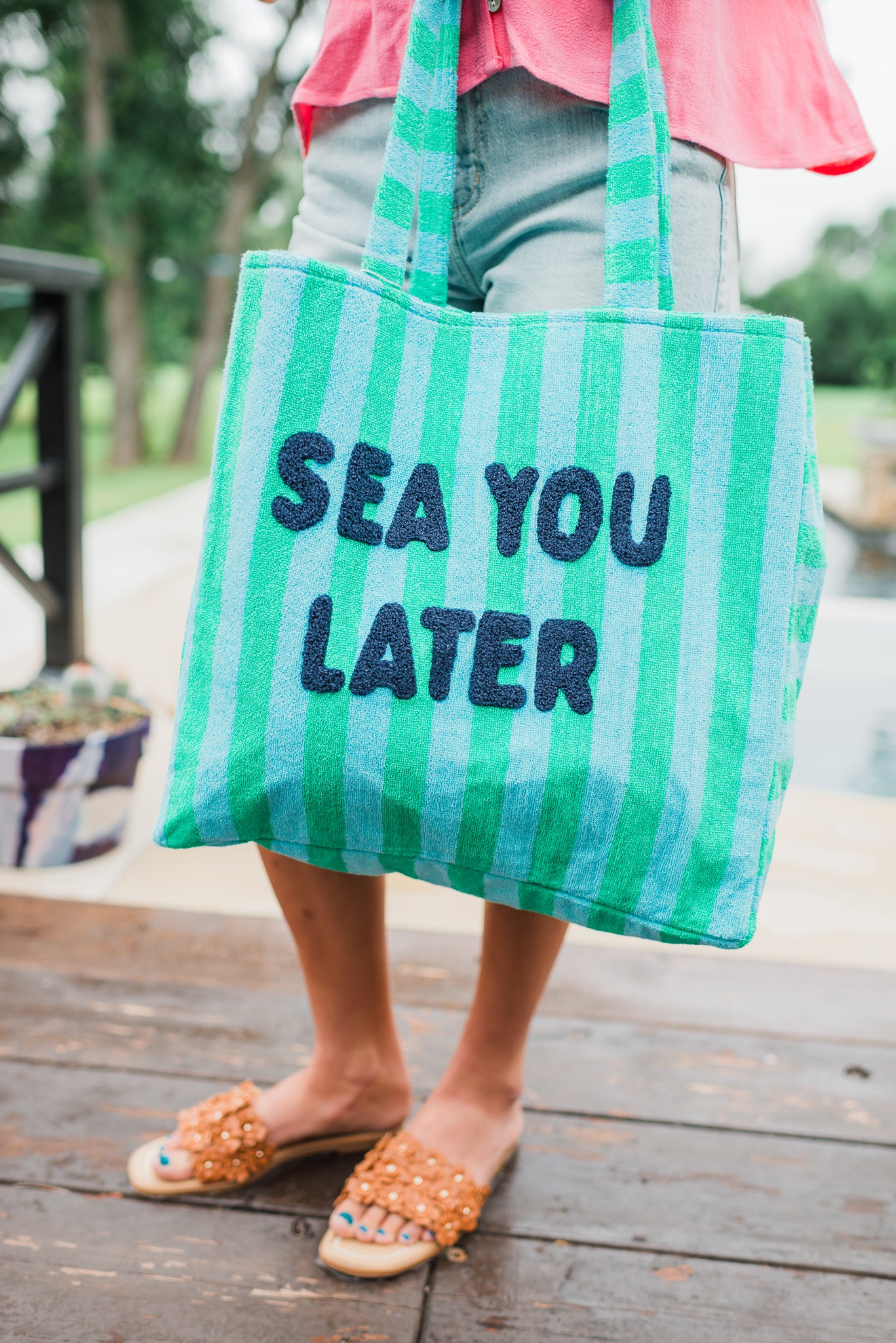 Terry Cloth Tote | Sea You Later