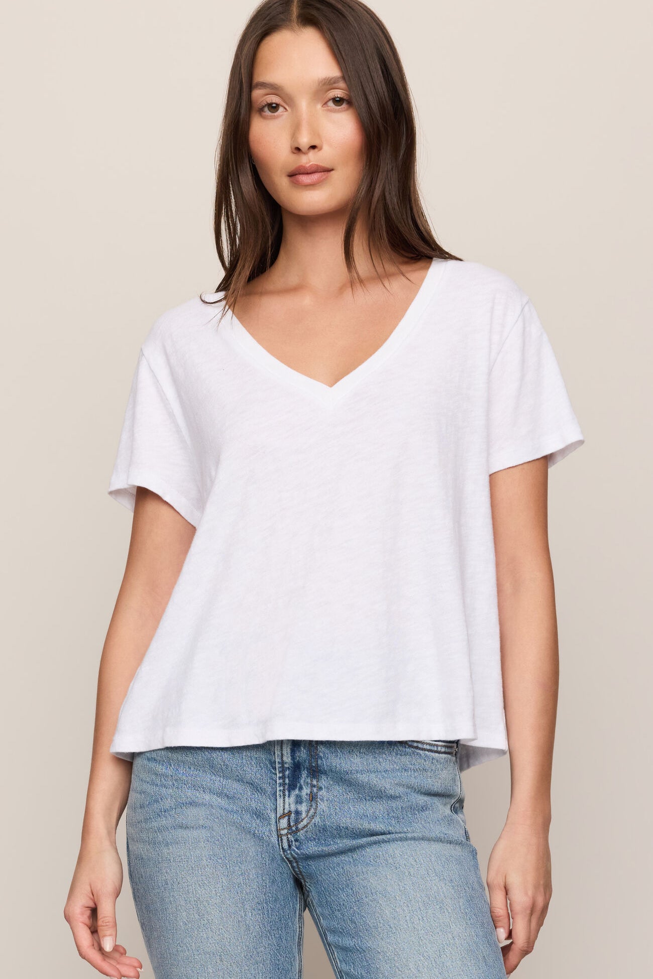 Z Supply | Nomad V-Neck Tee | White