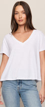 Nomad V-Neck Tee | White