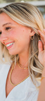 Brenda Grands | 18K Gold Tennis Drop Earrings