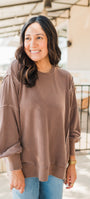 Maris Sweatshirt | Chocolate