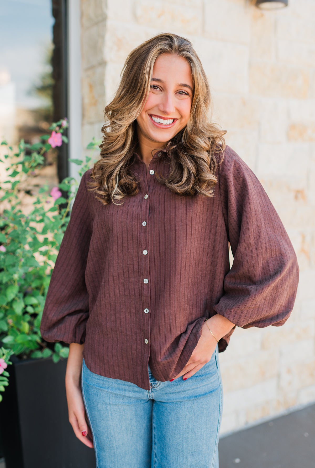 Gabrielle Top | Chocolate