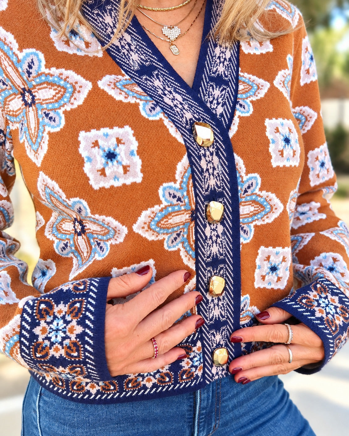 Caroline Knit Cardigan | Cinnamon