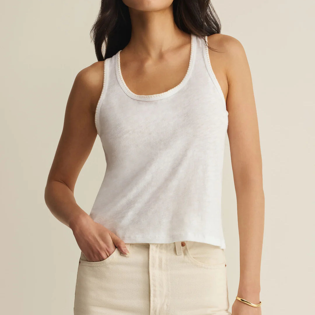 Z Supply | Julian Crochet Tank | White
