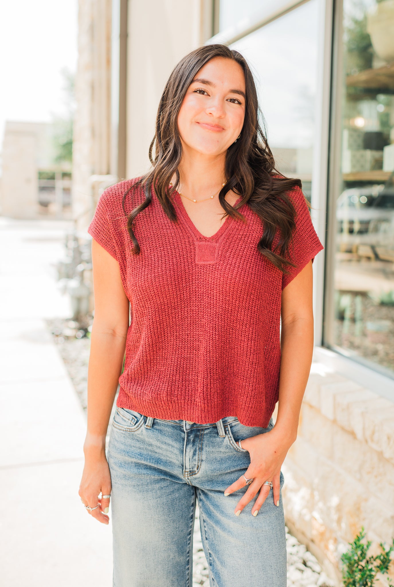 Northgate Top | Maroon