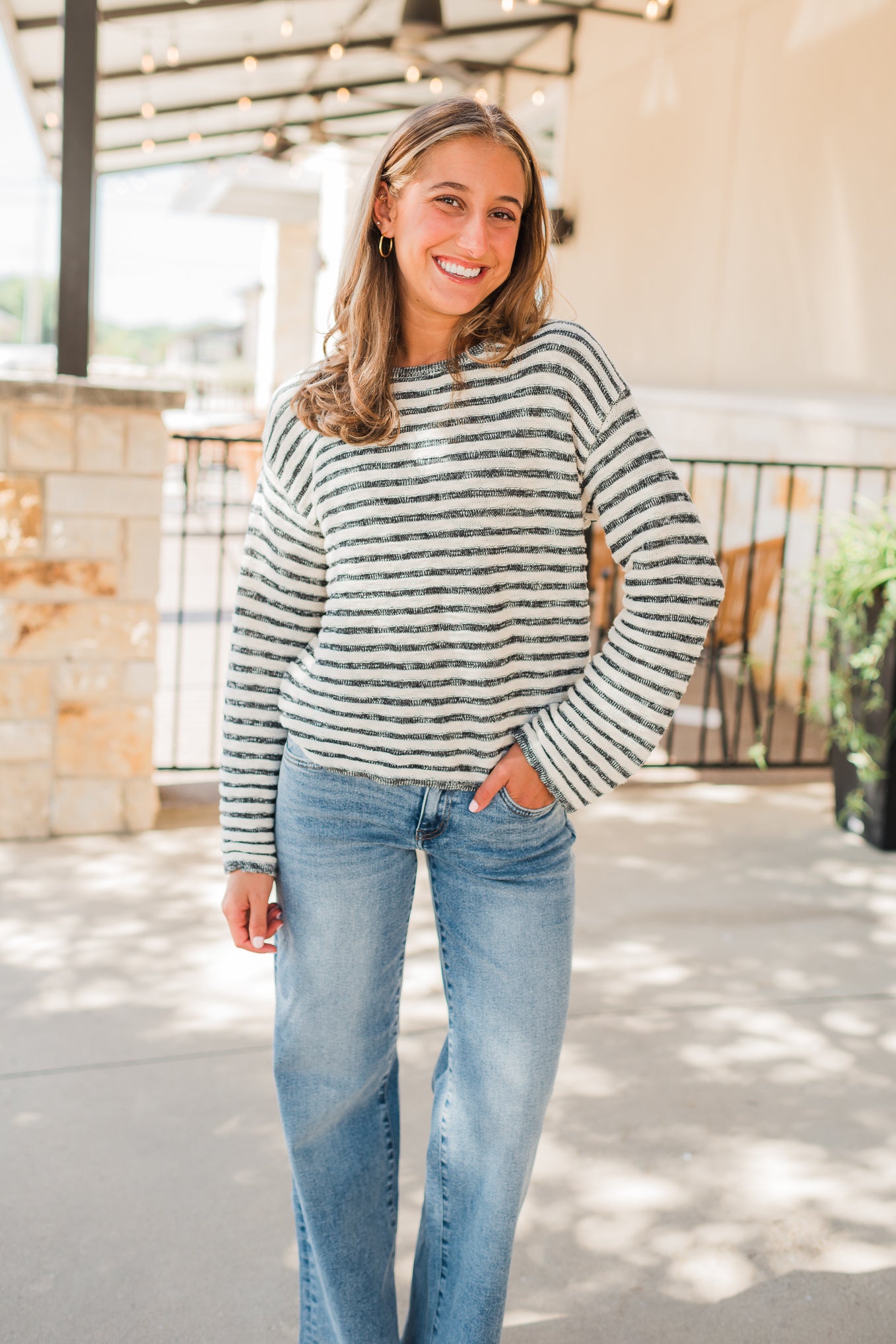 Parker Sweater | Black + Ivory