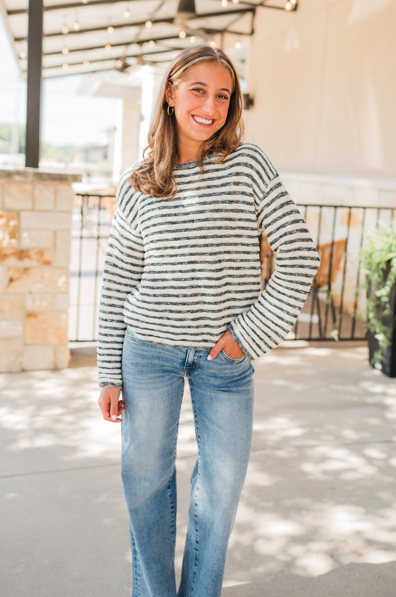 Parker Sweater | Black + Ivory