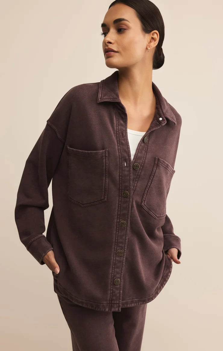 All Day Knit Jacket | Dark Chocolate