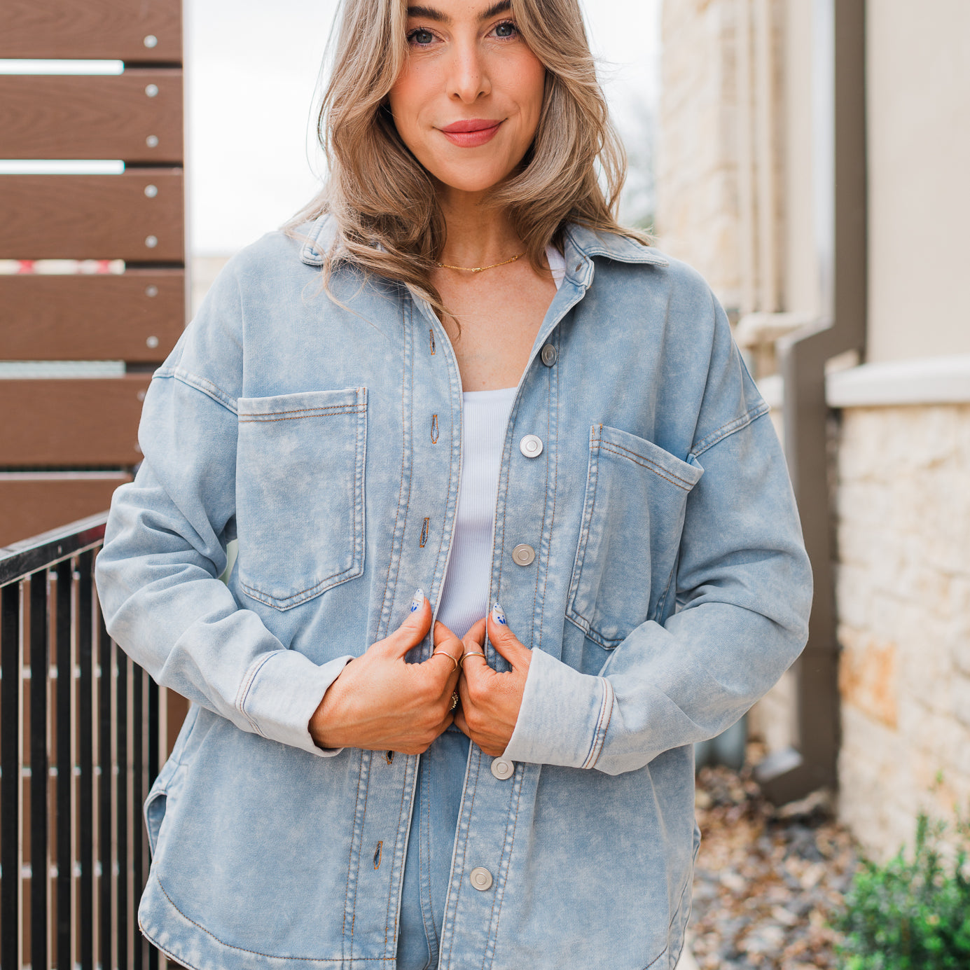 Knox Shacket | Denim Blue