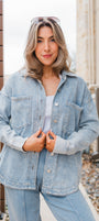 Knox Shacket | Denim Blue