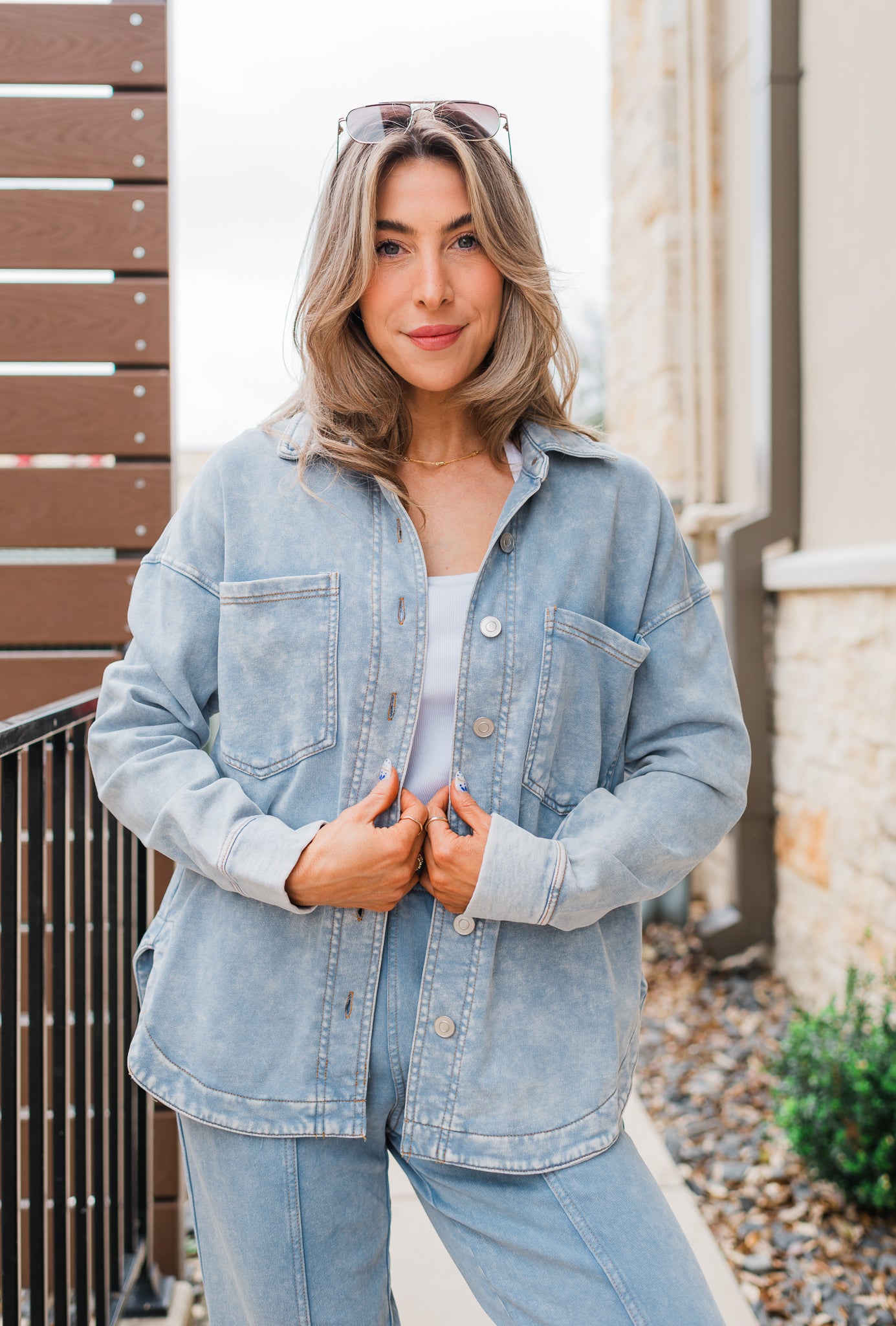 Knox Shacket | Denim Blue