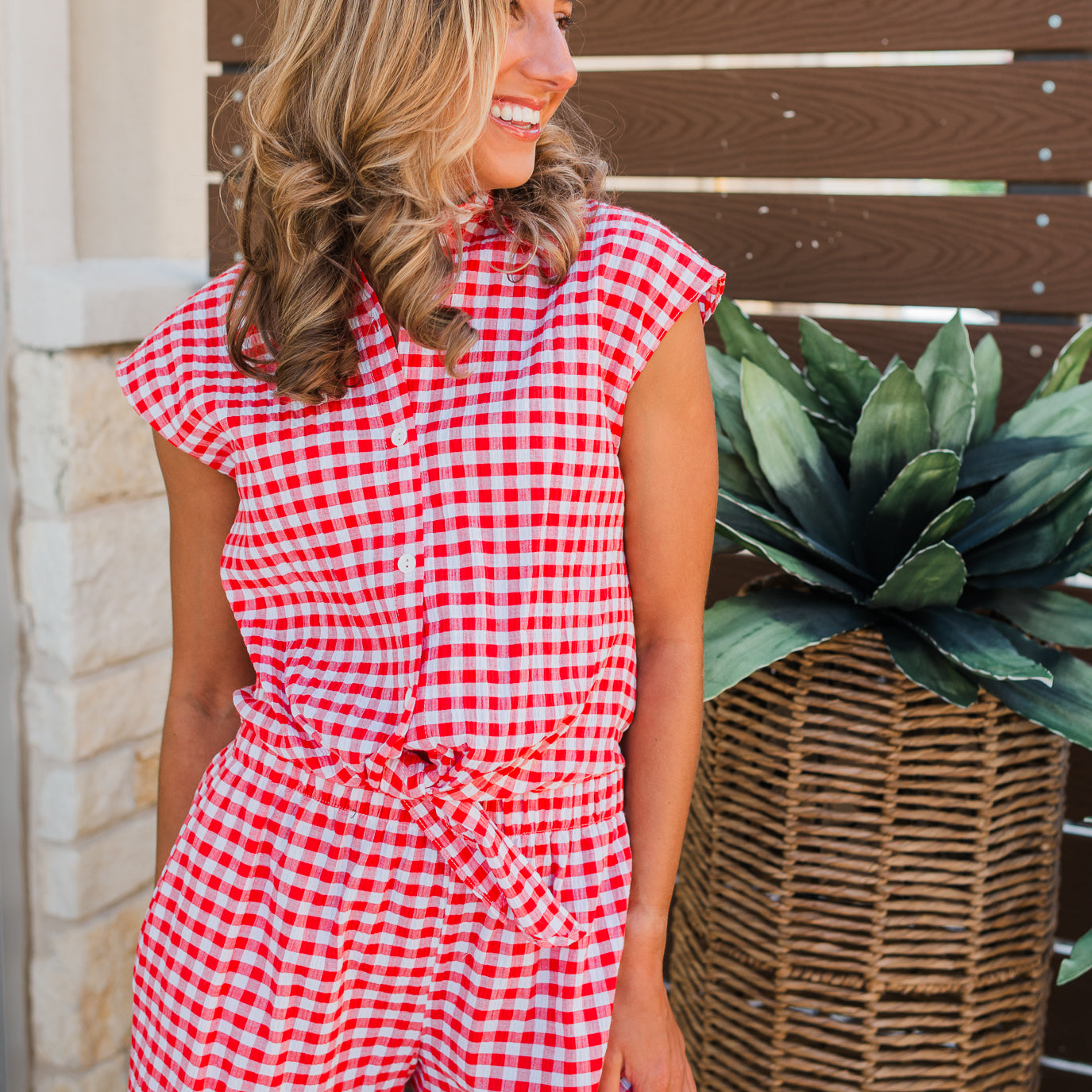 Tailgate Top | Red Gingham