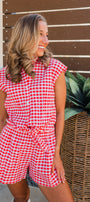 Tailgate Top | Red Gingham