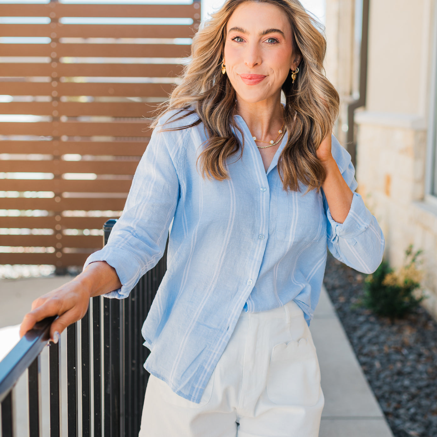 The Perfect Line Top | Blue Light