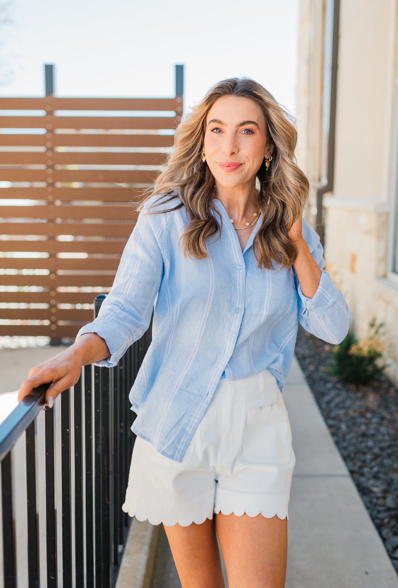 The Perfect Line Top | Blue Light