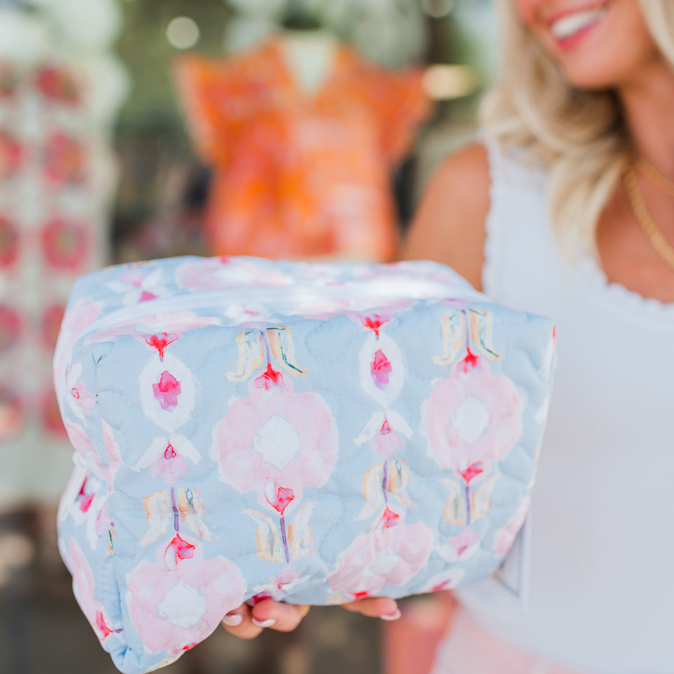 Large Makeup Bag | Jules Blue
