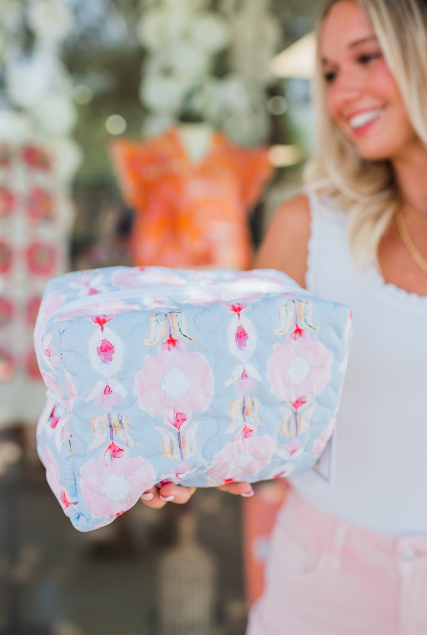 Large Makeup Bag | Jules Blue
