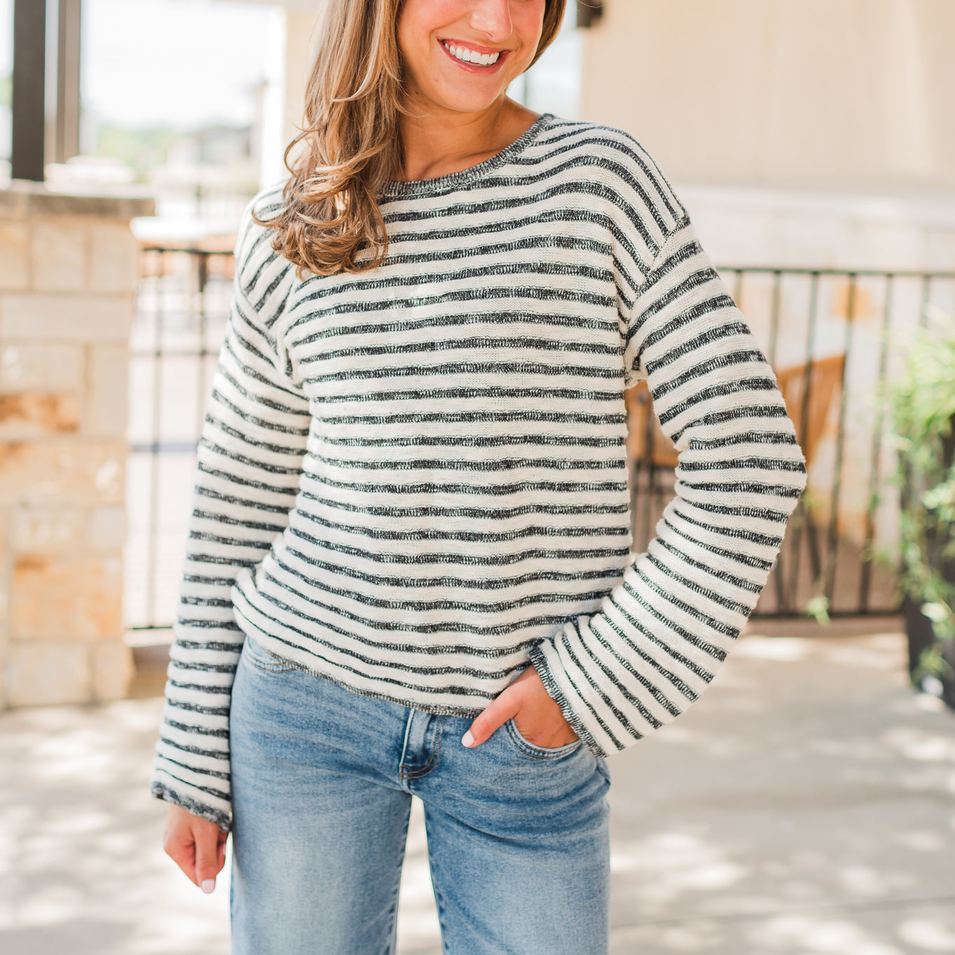 Parker Sweater | Black + Ivory