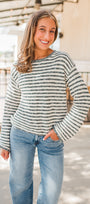 Parker Sweater | Black + Ivory