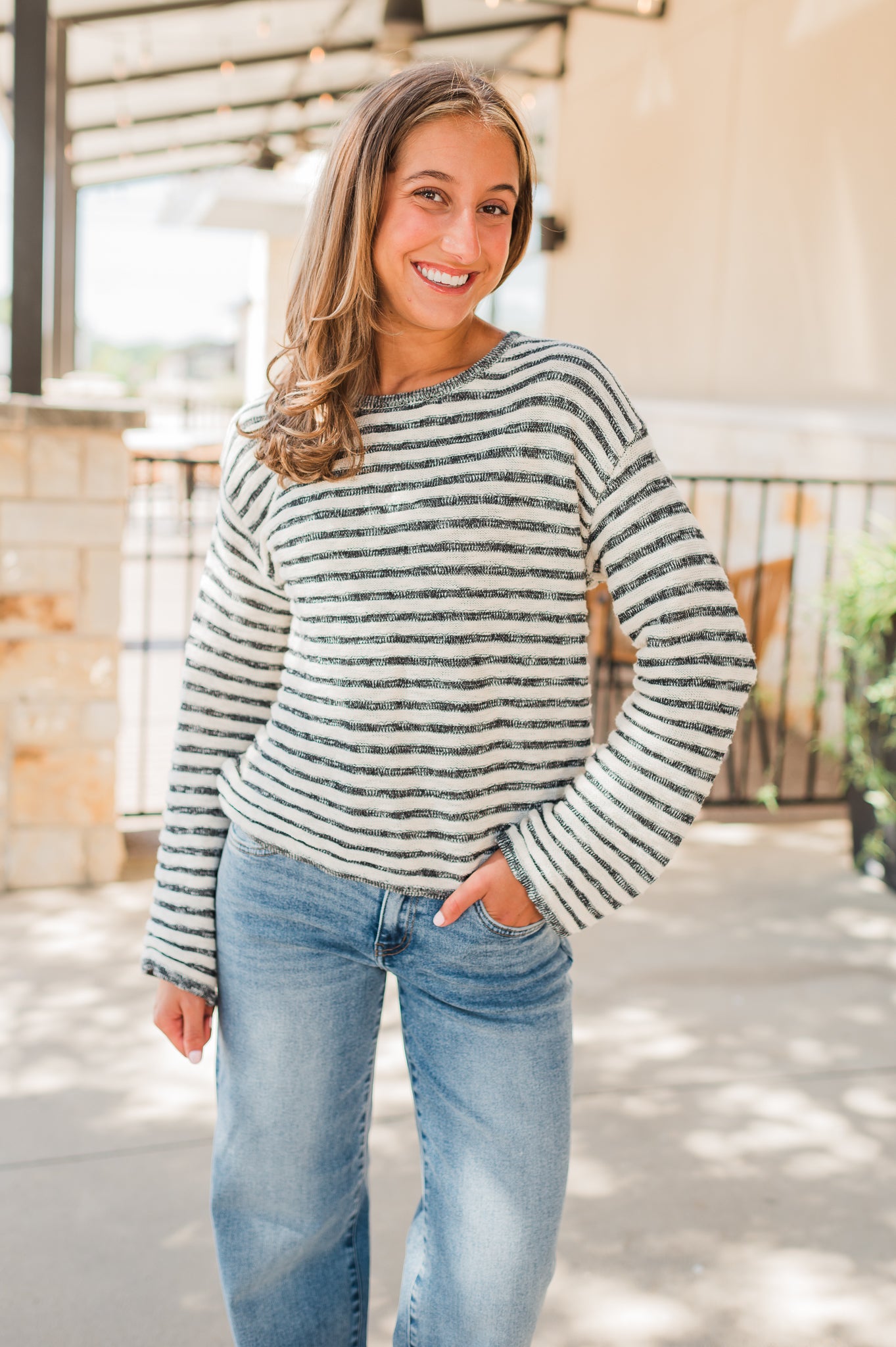 Parker Sweater | Black + Ivory