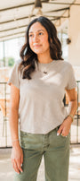 Z Supply | Tourist Jersey Tee | Heather Ash